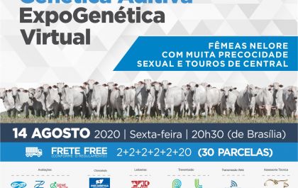 Genética Aditiva promove 3º Leilão Expogenética Matrizes no dia 14 de AGOSTO